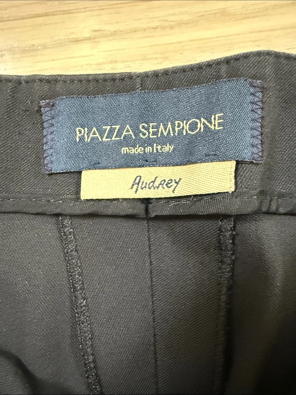 Piazza Sempione Audrey Black Slim Ankle Trousers Italian 40 US 4